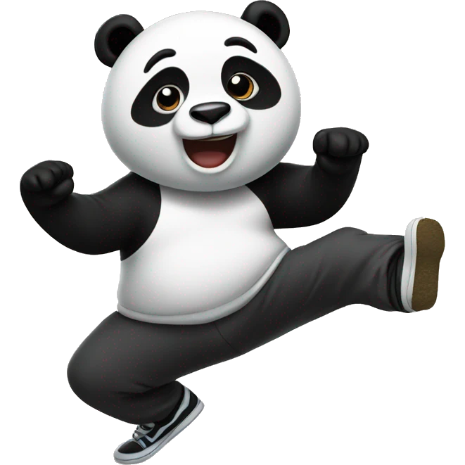 Panda breakdancing  emoji