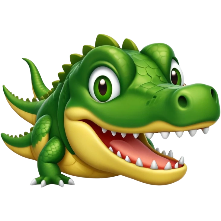 Haz un avión con cara de cocodrilo ￼ emoji