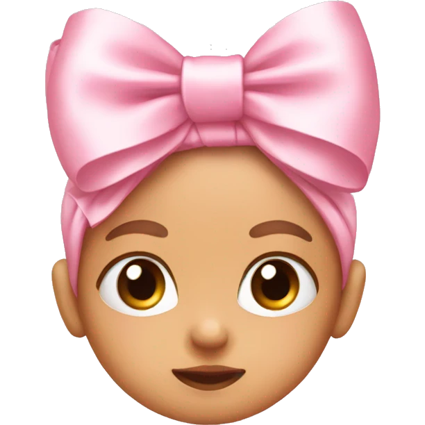 Baby pink bow emoji