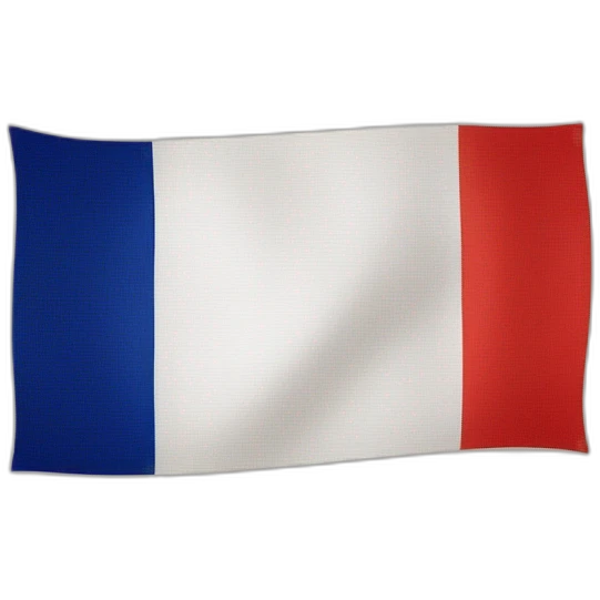 french flag with a red crossmark on it emoji