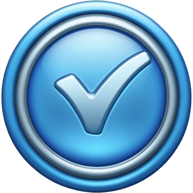 Verified blue tick badge emoji  emoji