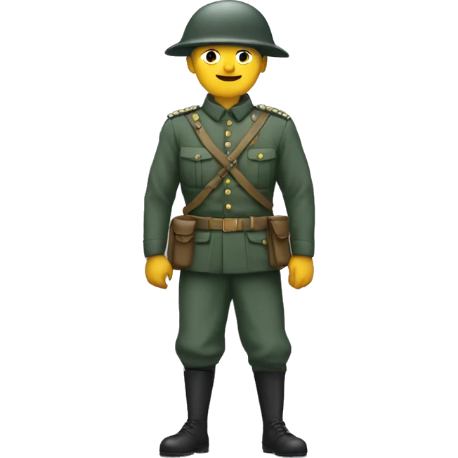 men , soldat ,weapons  emoji