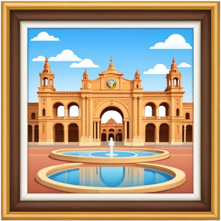 Cinematic Realistic Plaza de España Emoji  emoji