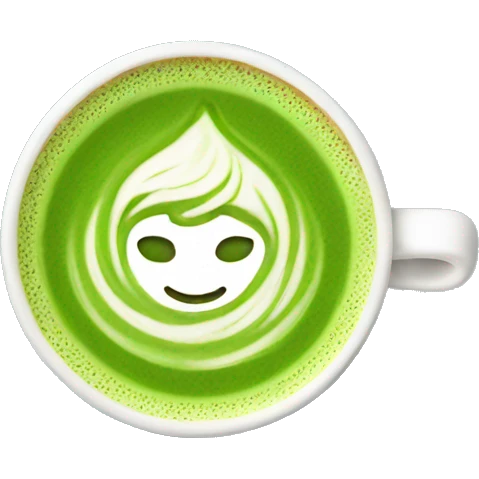 Matcha latte emoji