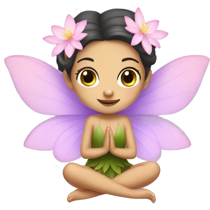Lotus flower fairy  emoji