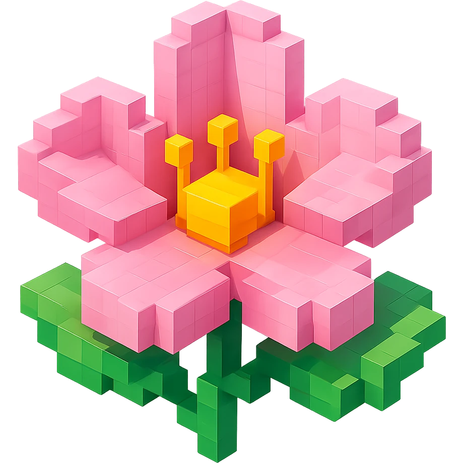 please Make it beautiful voxel style emoji