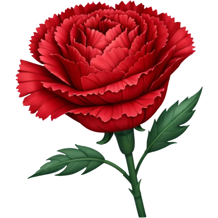 more carnation less rose. Darker red and transparent background emoji