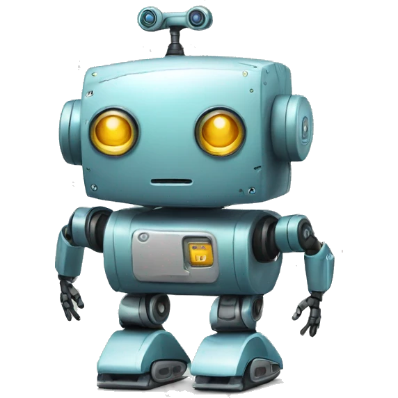 a robot,mini wheels,backpack,no legs emoji