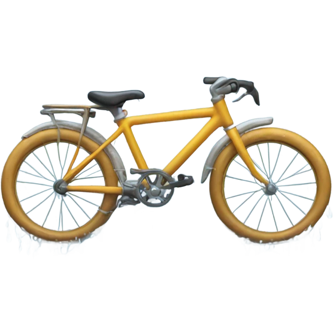 Bike with rain emoji