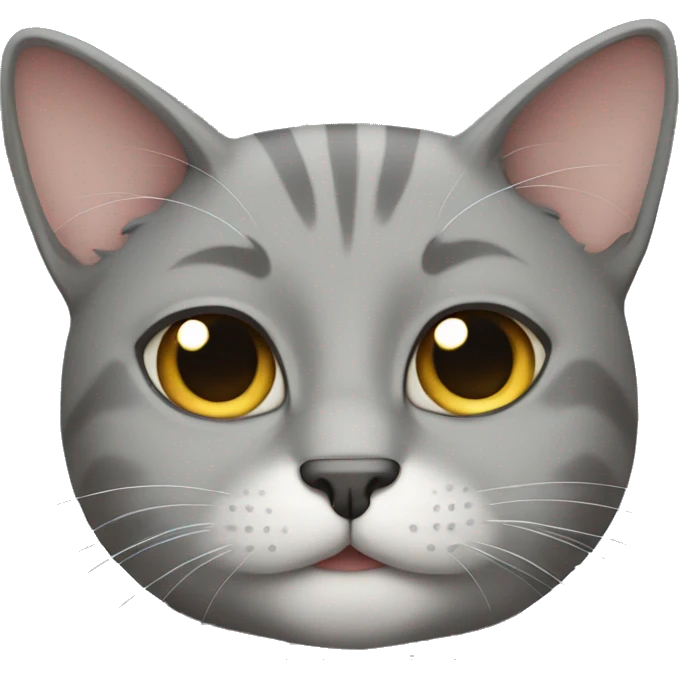 Gray cat emoji