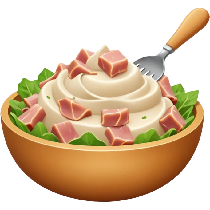 a scoop of ham salad, simple, clear emoji