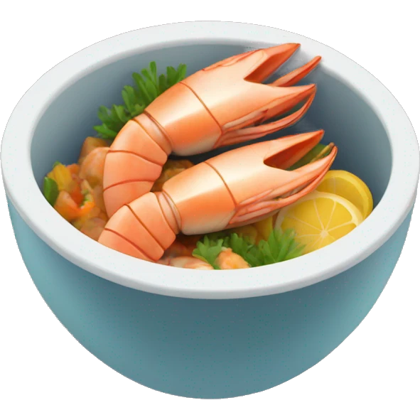 Seafood bowl  emoji