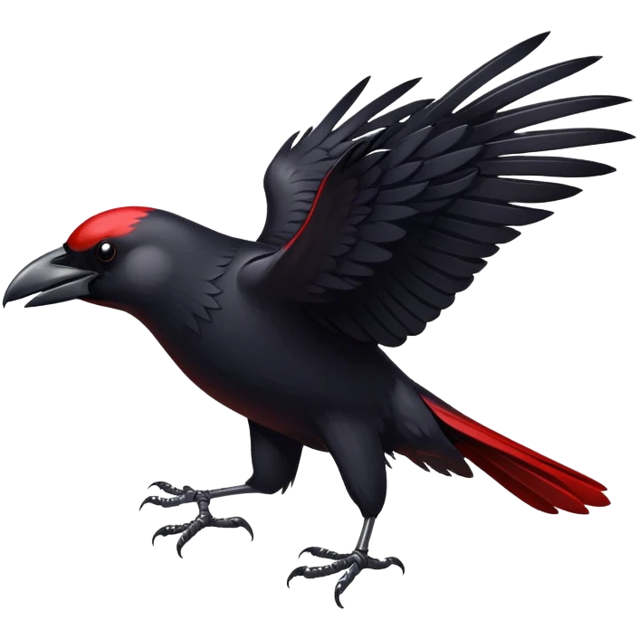 Bloody crow emoji