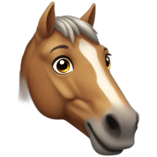 smiling horse emoji