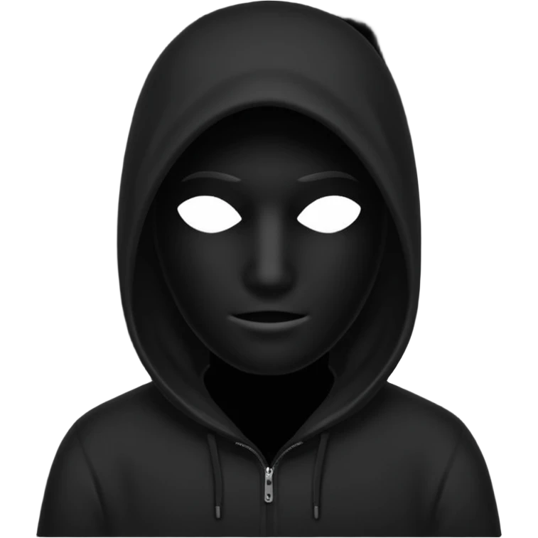 silueta negra persona sin cara emoji