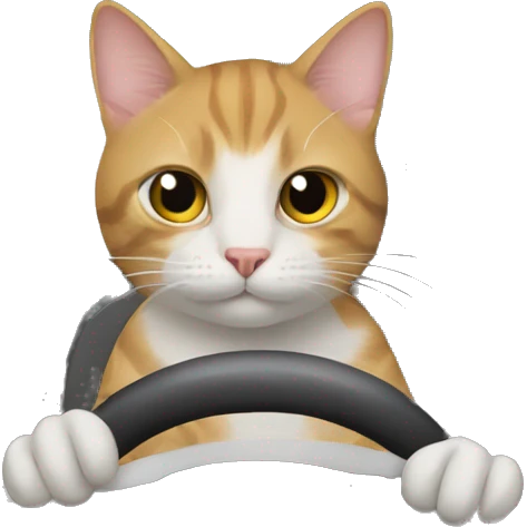 cat in a car emoji