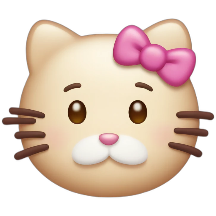 hello kitty's face emoji