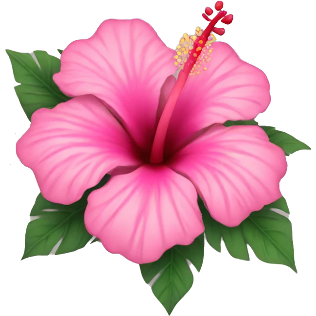 Pink hibiscus bouquet  emoji