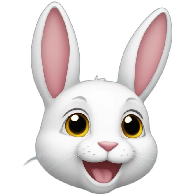 A super rabbit emoji