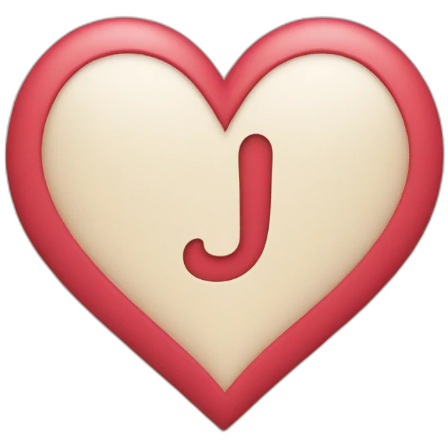 letters J and A in a heart emoji