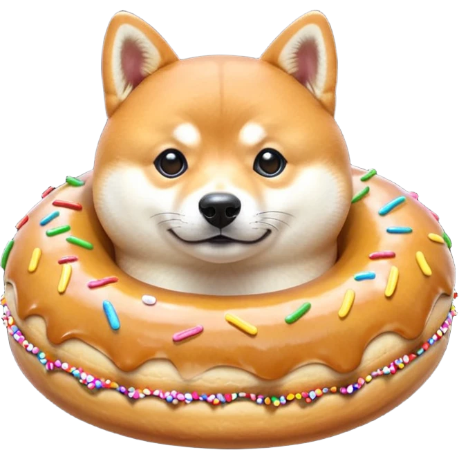 Shiba Jasper doughnut emoji