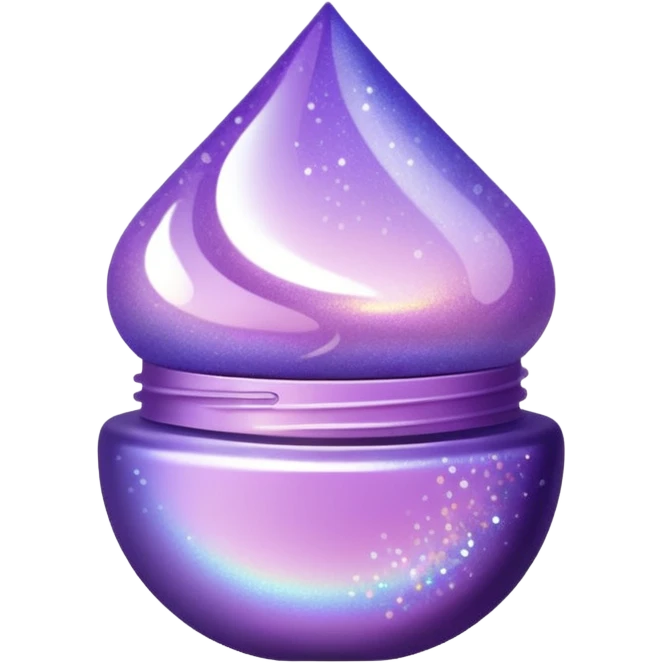 lilac gradient glitter cosmetics emoji