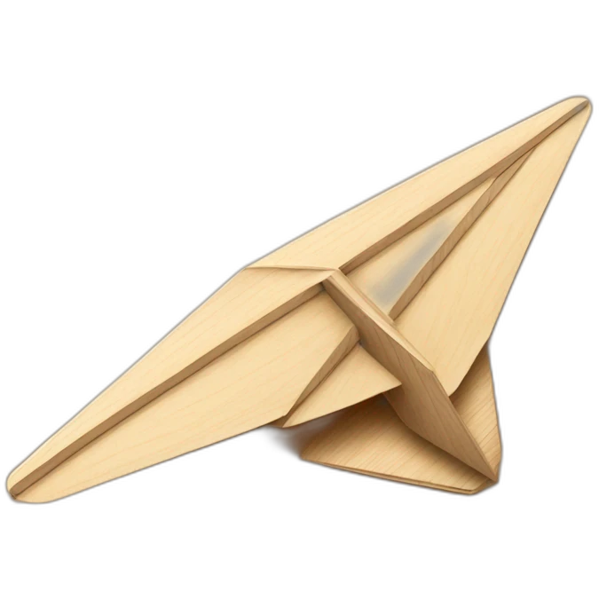 wooden paper plane emoji