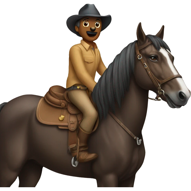 dog on horse  emoji