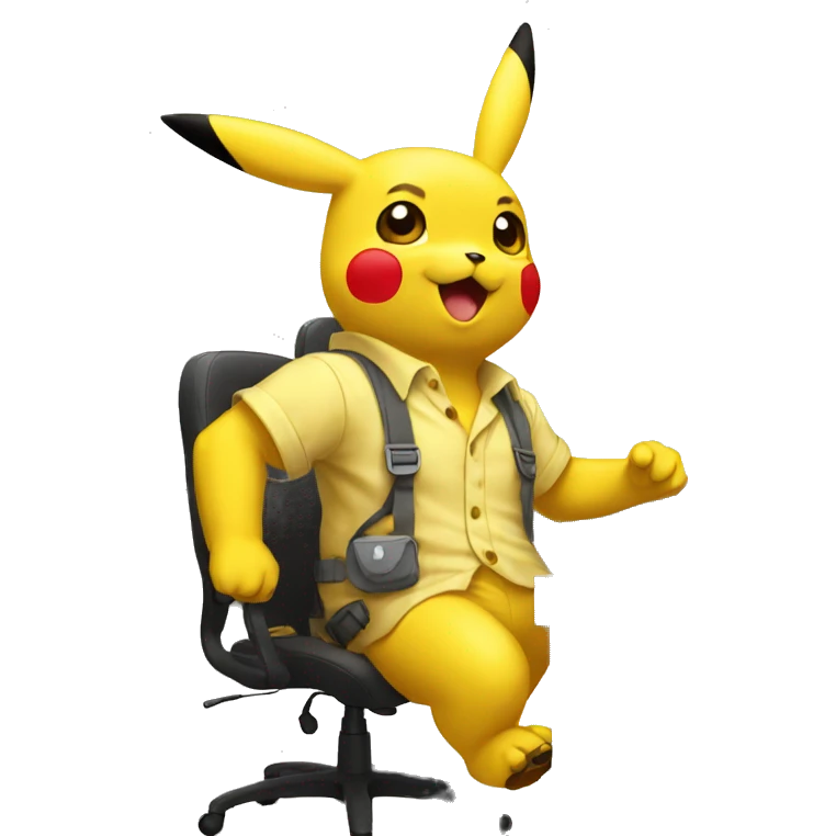 Pikachu trabajando  emoji