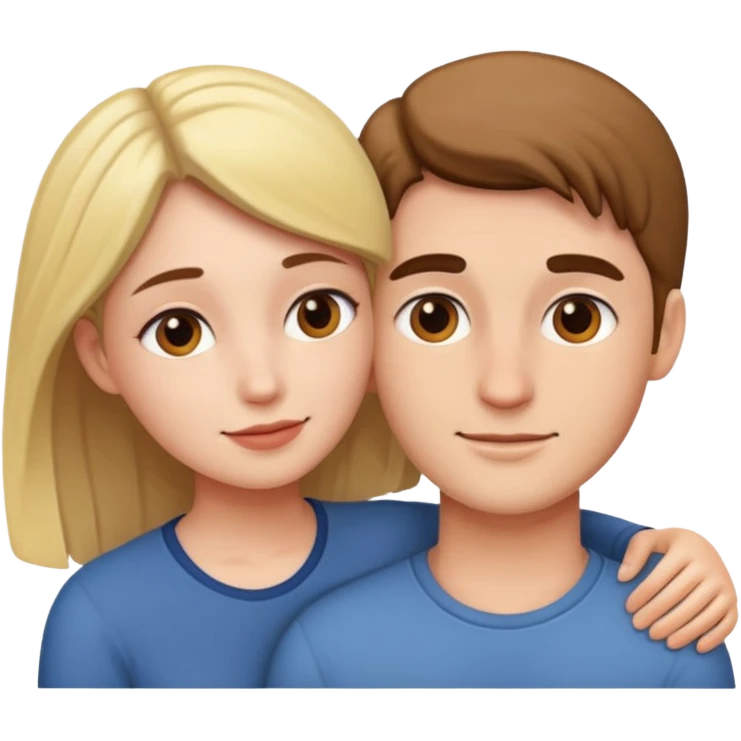 Faça um casal se abraçando  emoji