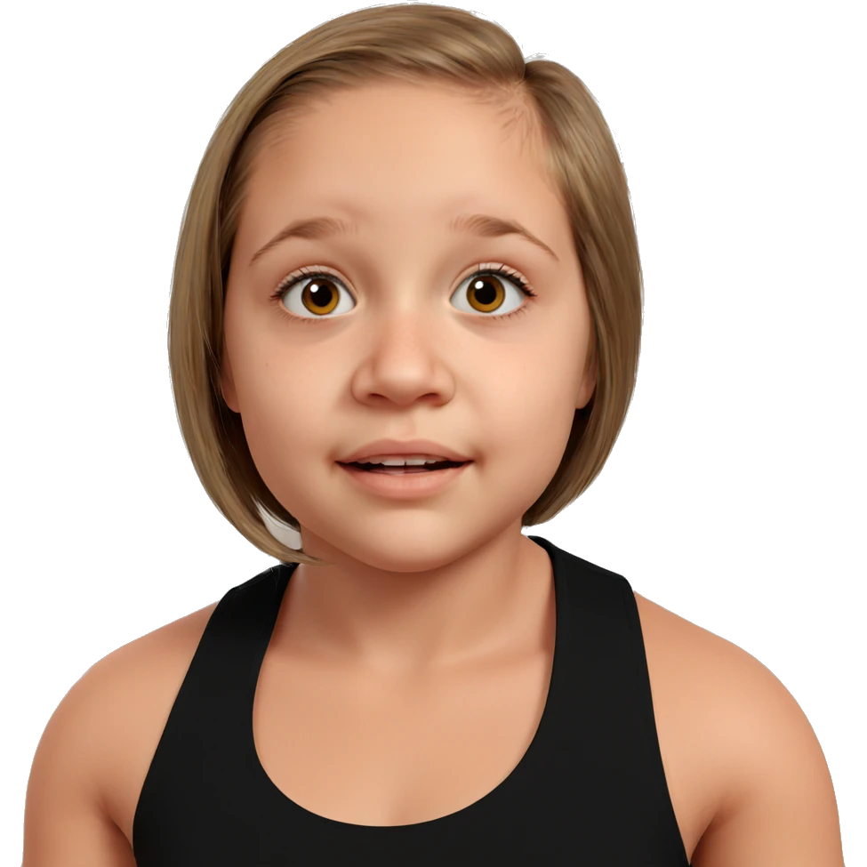 realistic portrait of a girl emoji