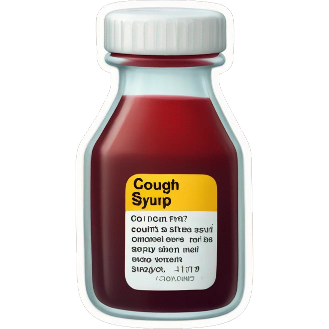 cough syrup bottle emoji