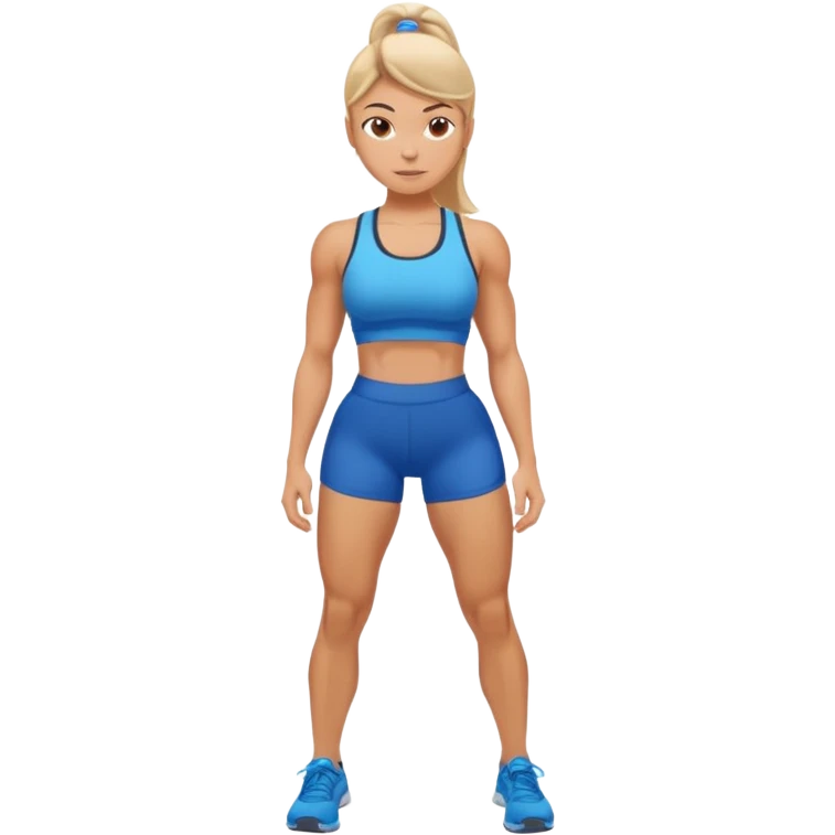 girl working out glutes with shirt on emoji