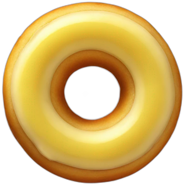 banana inside donut emoji