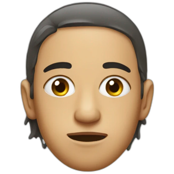 The wet face of an Israeli emoji