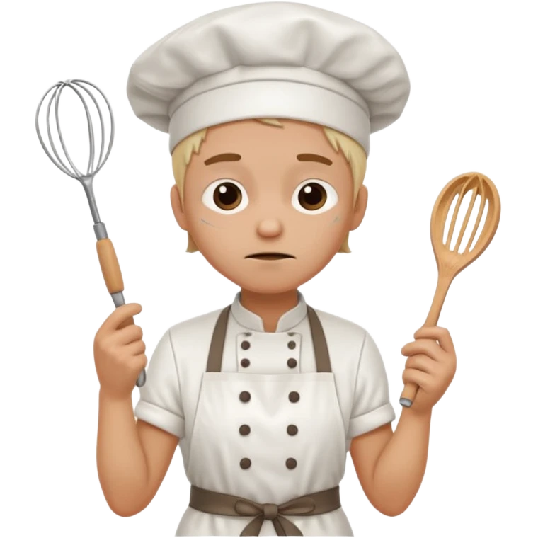 Cringe overworked pastry chef emoji