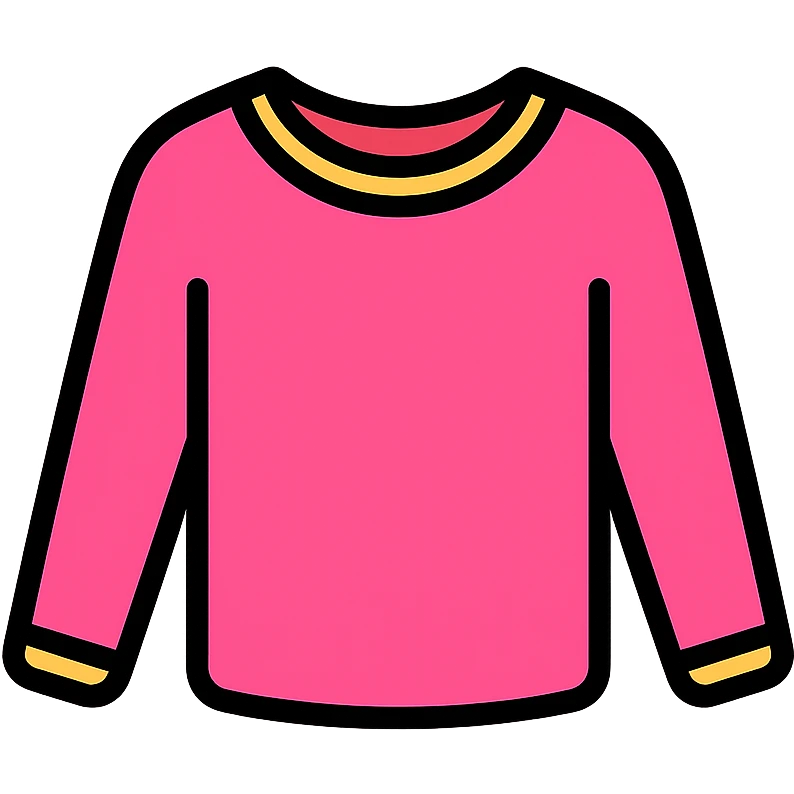 pink long-sleeve top icon emoji