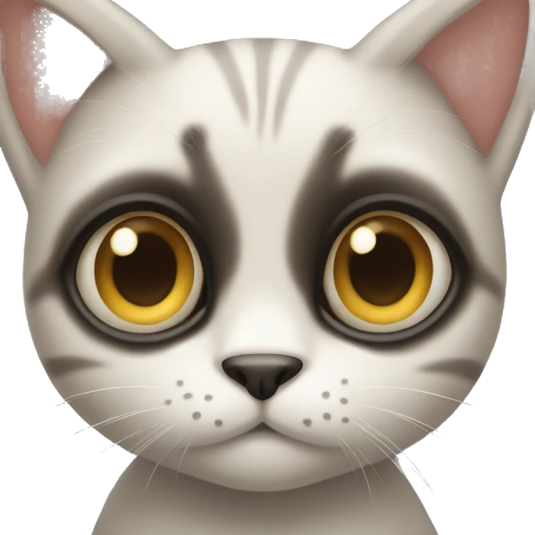big eyes cat emoji