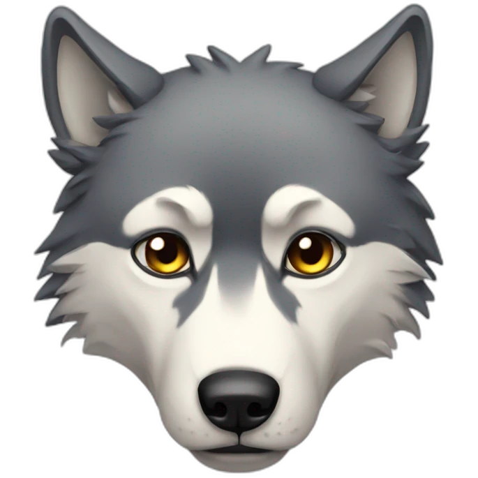sad wolf emoji