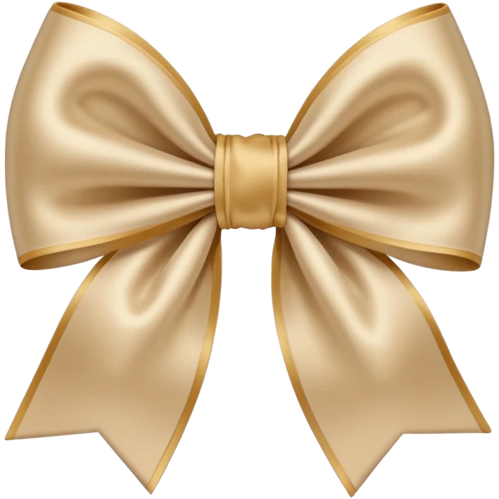 Beige bow emoji
