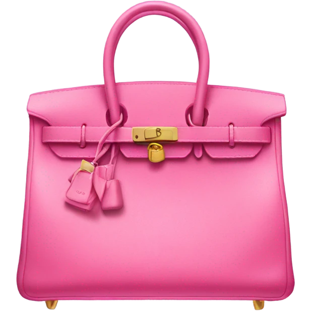 A pink birkin bag emoji