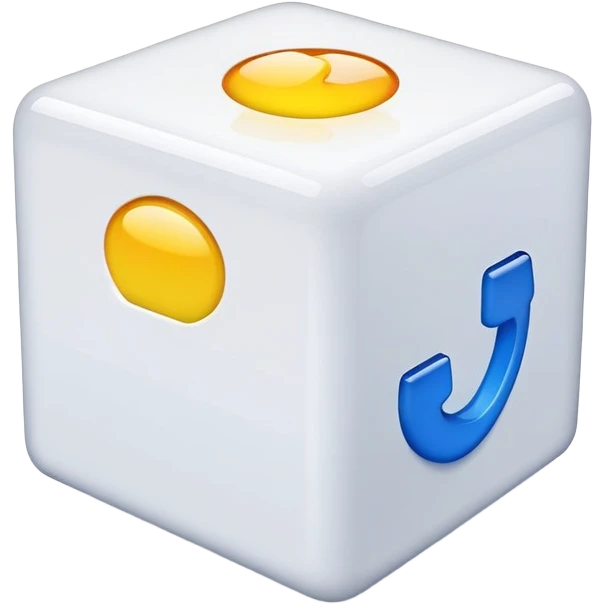 Colored cube emoji