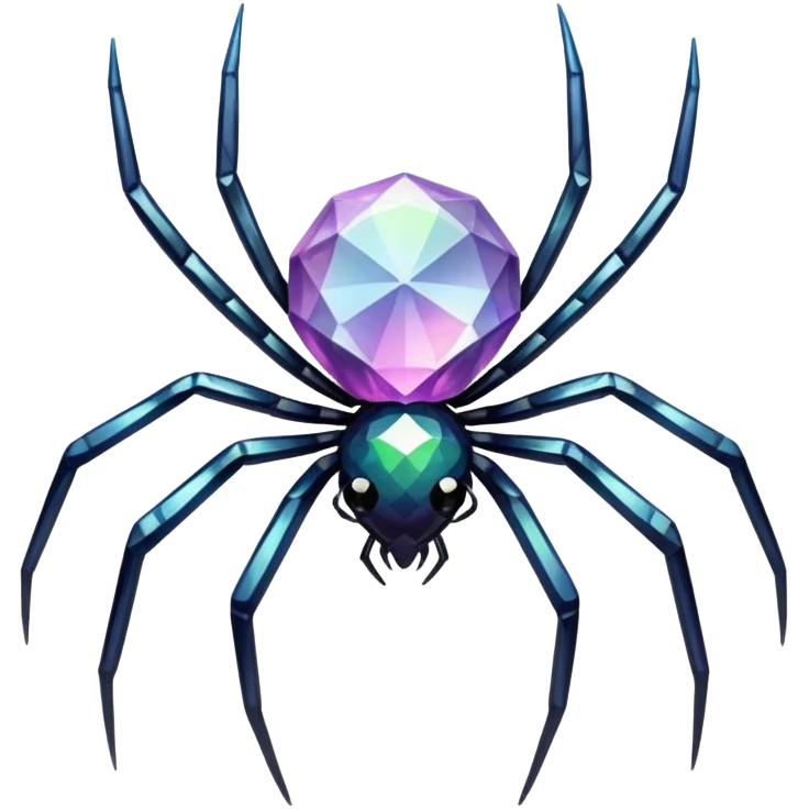Crystal spider emoji
