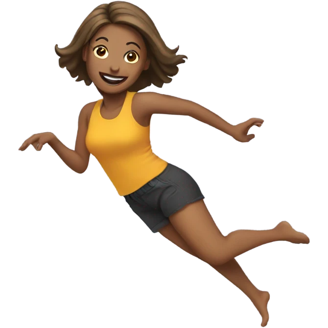 woman doing a flip emoji