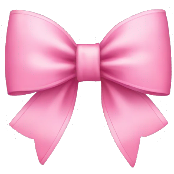 Pretty pink bow emoji