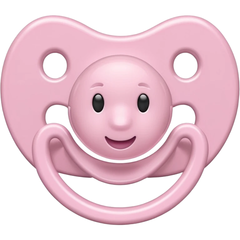 Light pink normal pacifier emoji