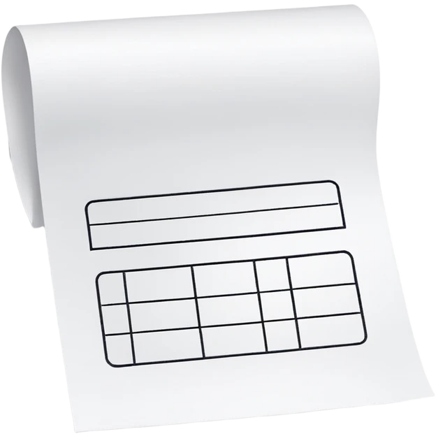 empty receipt emoji