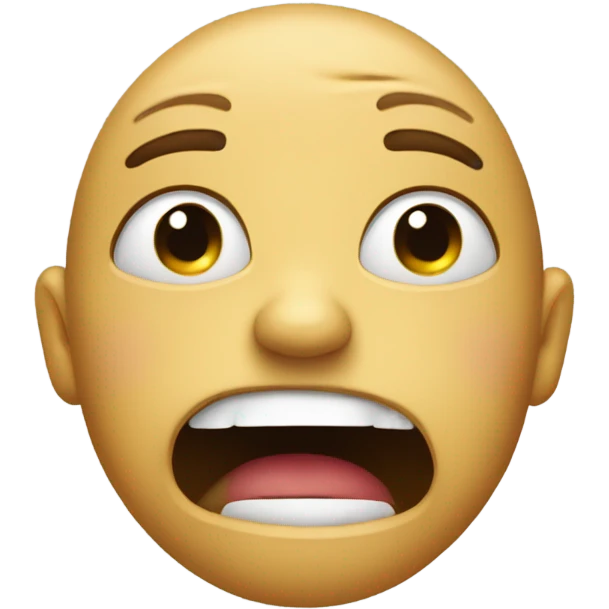 Holding back tears with the mouth of pleading face emoji