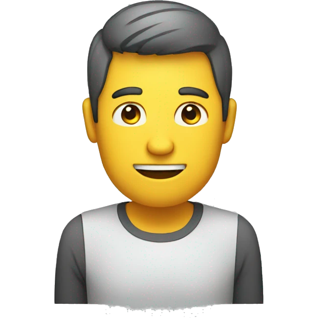 a man with a low battery emoji