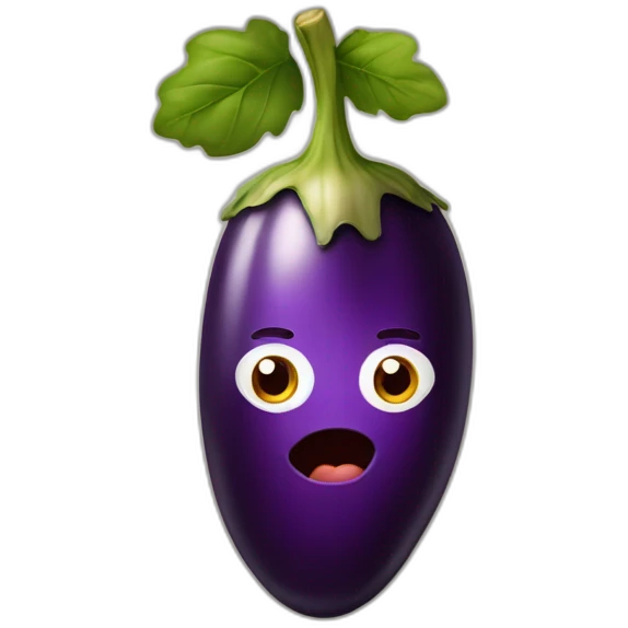 personne avec aubergine dans la bouche emoji